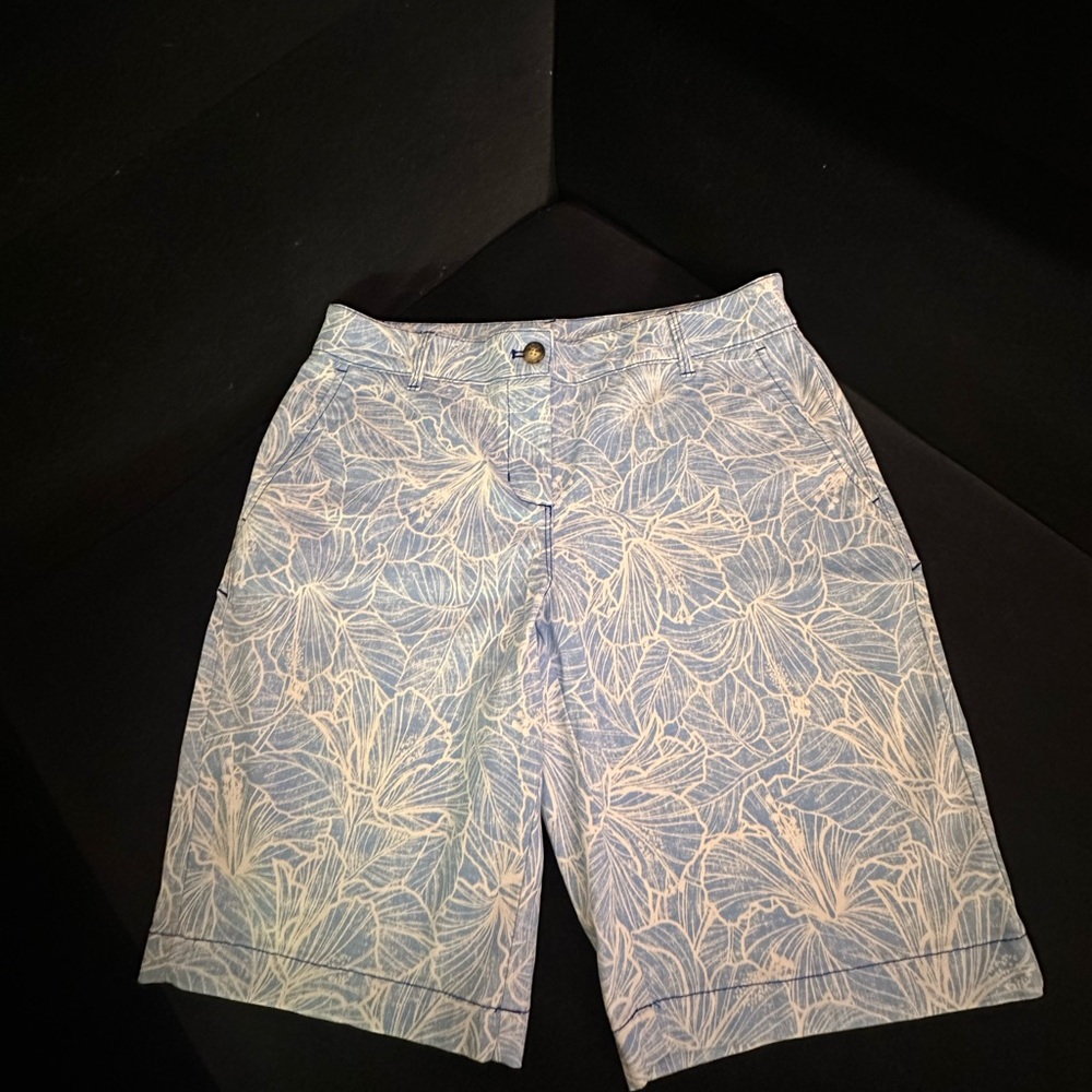Tommy Bahama Light Blue Patterned Shorts